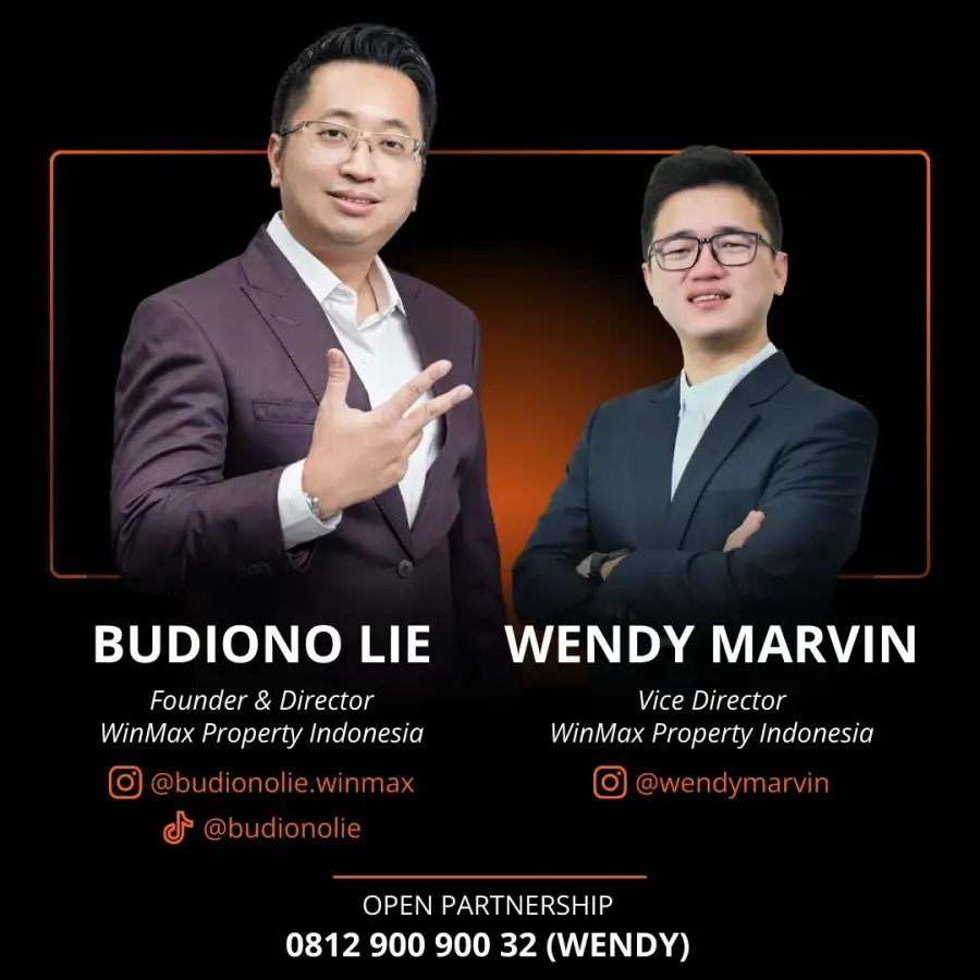 Budiono Lie (Founder & Director) dan Wendy Marvin (Vice Director) WinMax Property Indonesia