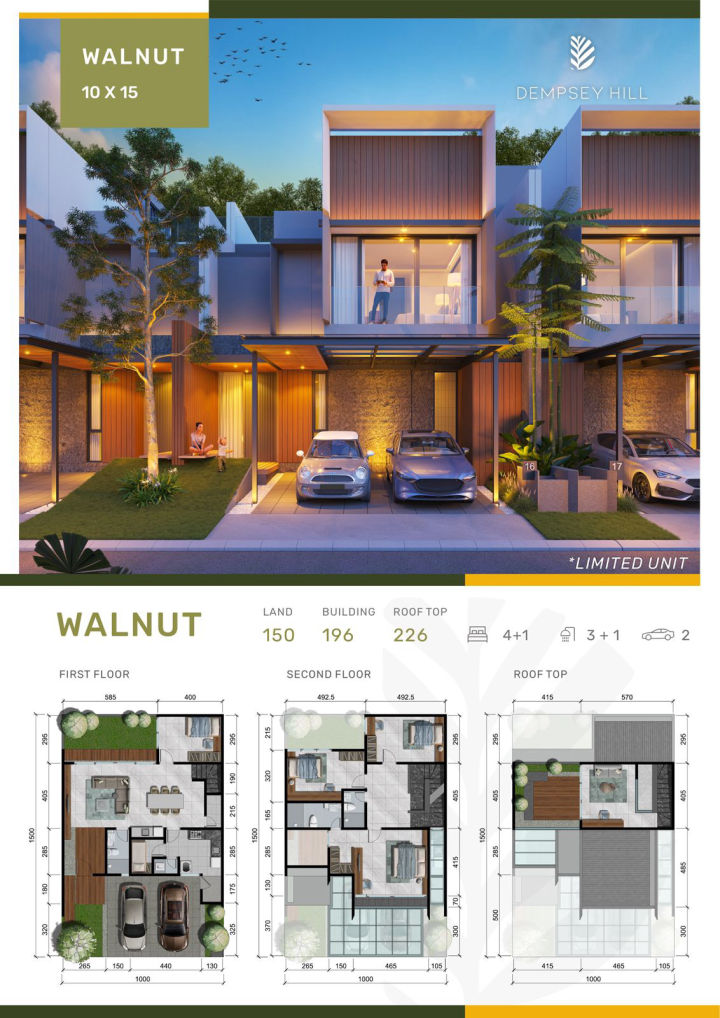 Dempsey Hill Tipe Walnut