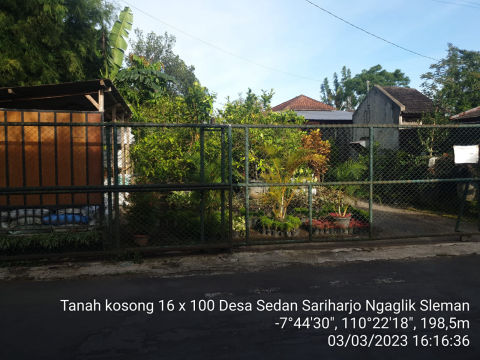 Dijual Tanah Jalan Karya Utama Ngaglik Sleman Yogyakarta