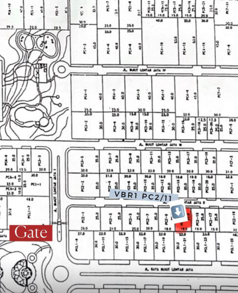 Dijual Tanah Pakuwon Indah Cluster Villa Bukit Regency