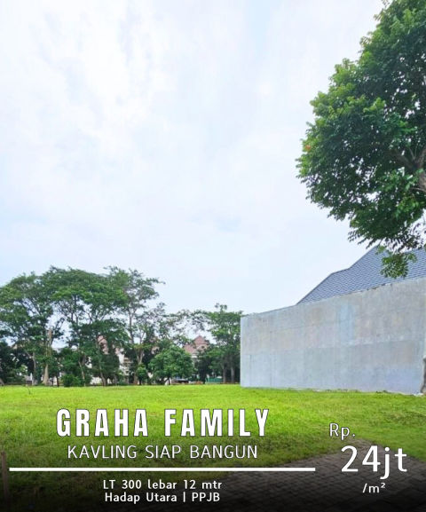 Dijual Tanah Graha Family Blok EF