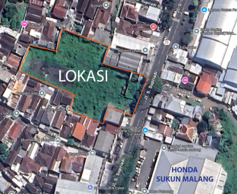 Dijual Tanah Jalan S Supriadi Malang