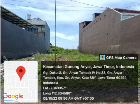 Dijual Tanah Gunung Anyar Tambak