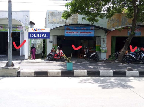 Dijual Tanah dan Bangunan Usaha Jalan Raya Kedung Cowek