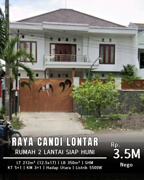 Dijual Rumah Raya Candi Lontar
