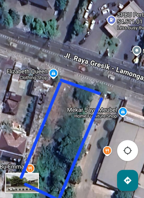 Dijual Tanah Jalan Raya Gresik