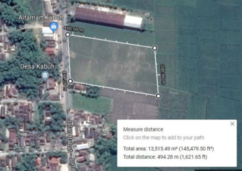 Dijual / Disewa Tanah Jalan Raya Jombang Lamongan