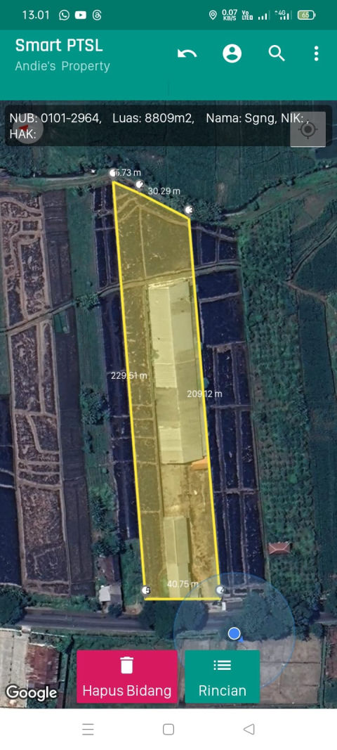 Dijual Gudang / Pabrik Jalan Pacing Dlangu Mojokerto