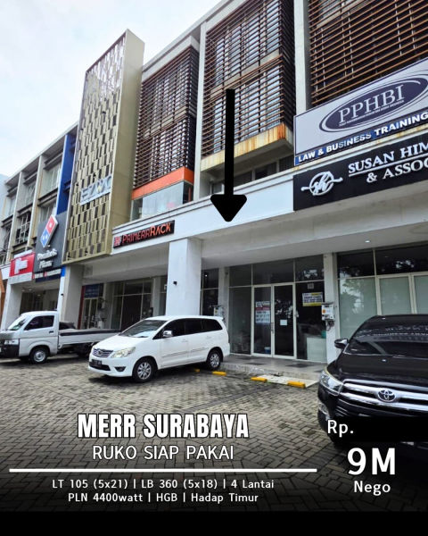 Dijual Ruko Komersial Promenade Raya Merr