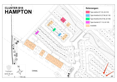 Dijual Tanah Royal Residence Cluster Hampton