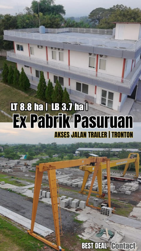 Dijual Eks Pabrik Pasuruan