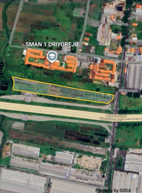 Dijual Tanah Jalan Raya Tenaru Driyorejo Gresik