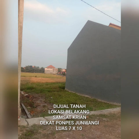 Dijual Tanah Junwangi Krian Sidoarjo