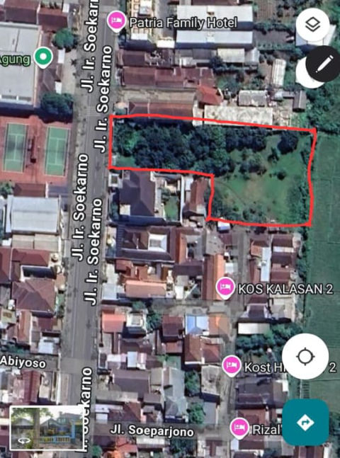 Dijual Tanah Jalan Ir.Soekarno Blitar