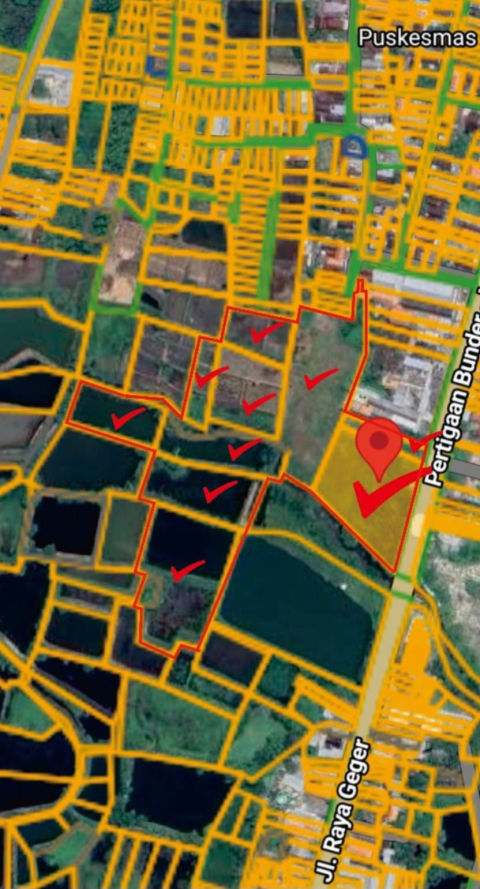 Dijual Tanah Jalan Iker Iker Geger Gresik