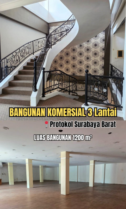 Dijual Bangunan Komersial Jalan Protokol, Surabaya Pusat