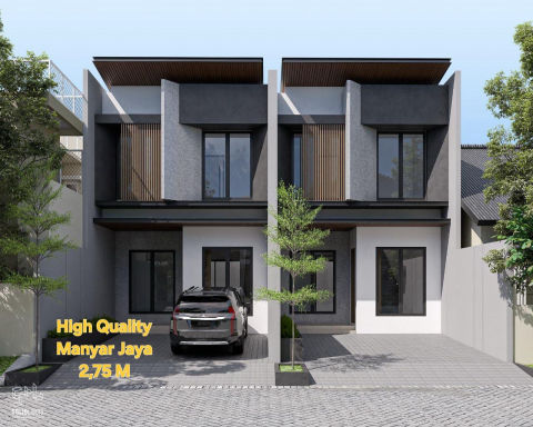Dijual Rumah Manyar Jaya Modern Kontemporer Baru Gress
