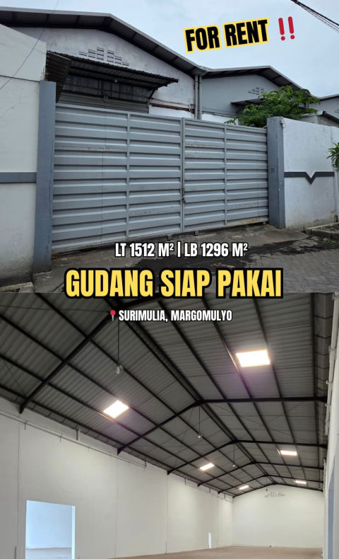 Disewa Gudang Surimulia Margomulyo