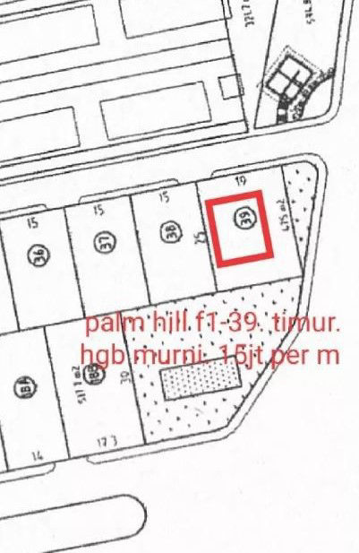 Dijual Tanah Citraland Utama Cluster Palm Hill