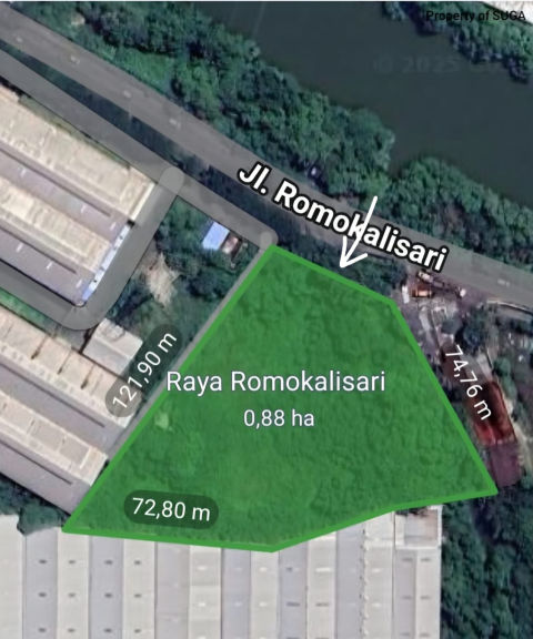 Dijual Tanah Raya Romokalisari