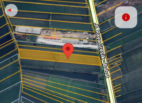 Dijual Tanah Jalan Raya Gresik Babat Duduk Sampeyan Gresik