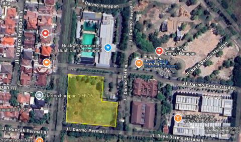 Dijual / Disewa Tanah Jalan Darmo Harapan