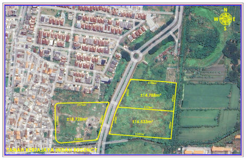 Dijual 3 Tanah Jalan Kertajaya Indah Regency