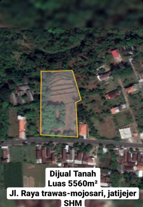 Dijual Tanah Raya Trawas Mojosari Jatigeger