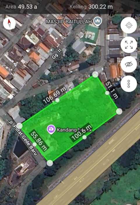 Dijual Tanah Lahan Komersial HR Muhammad