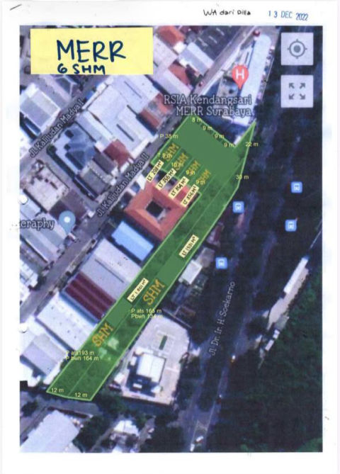 Dijual Tanah Raya Merr