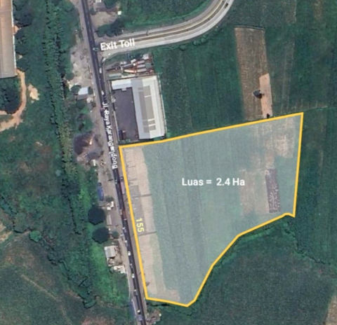Dijual Tanah Industri Raya Driyorejo, Gresik