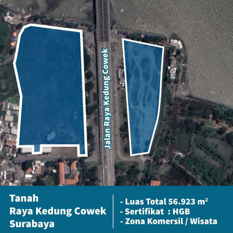 Disewa Tanah Jalan Raya Kedung Cowek
