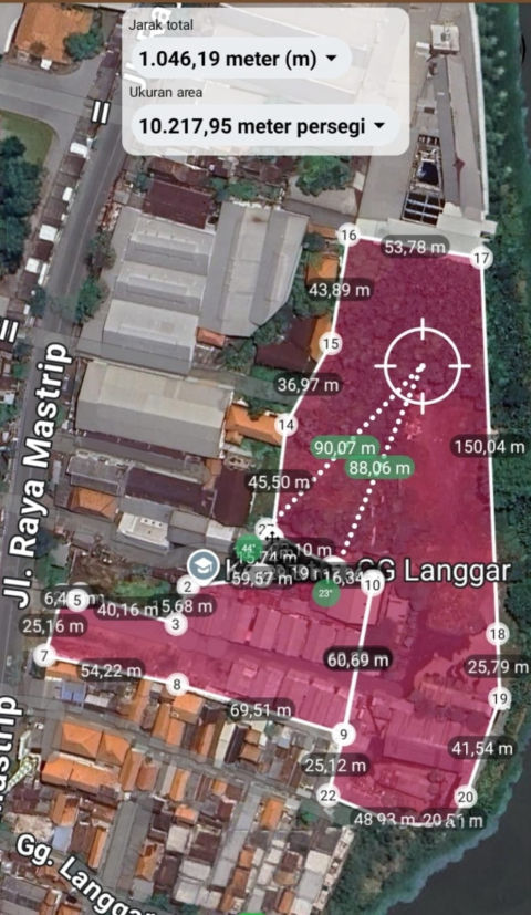 Dijual Tanah Komersial Raya Mastrip