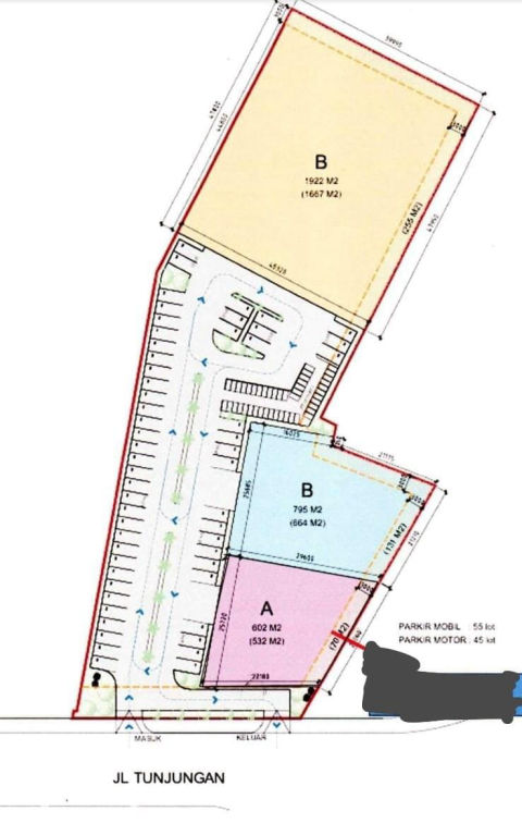 Disewa Tanah Komersial Jalan Tunjungan