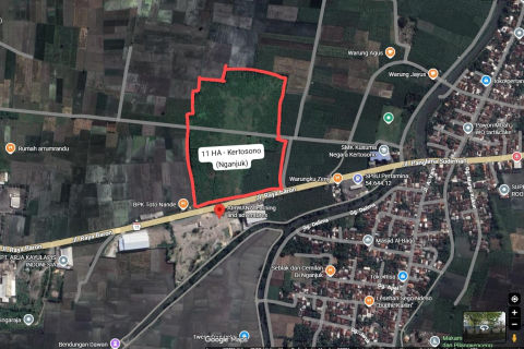 Dijual Tanah Raya Baron Nganjuk