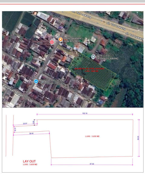 Dijual Tanah Lahan Lawang