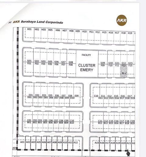 Dijual Tanah AKR Cluster Emery Gresik