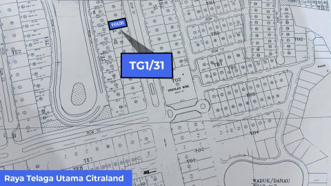 Disewa Tanah Komersial Citraland Raya Telaga Utama
