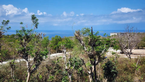 Dijual tanah kavling bonus bangunan view laut di Pecatu, Badung