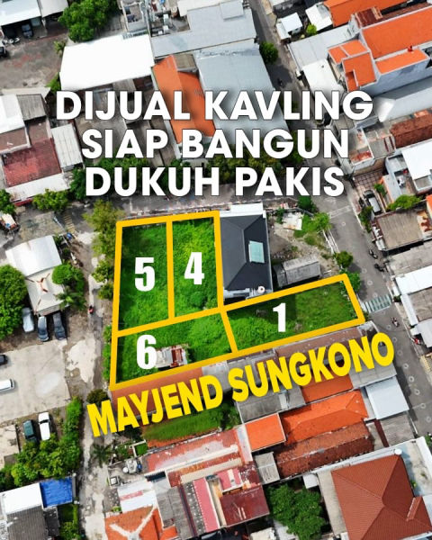 Dijual Tanah Dukuh Pakis Mayjend Sungkono