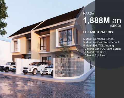 Dijual Rumah Villa Melati Mas, Tangerang Selatan
