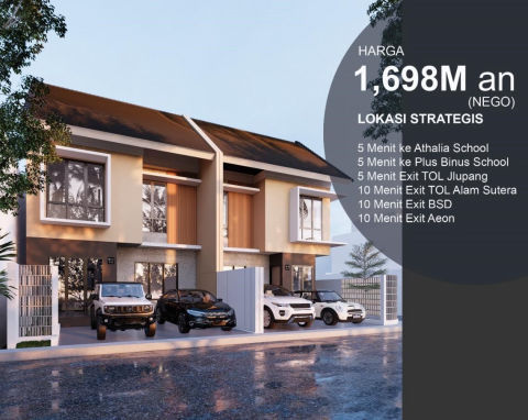 Dijual Rumah Villa Melati Mas, Tangerang Selatan