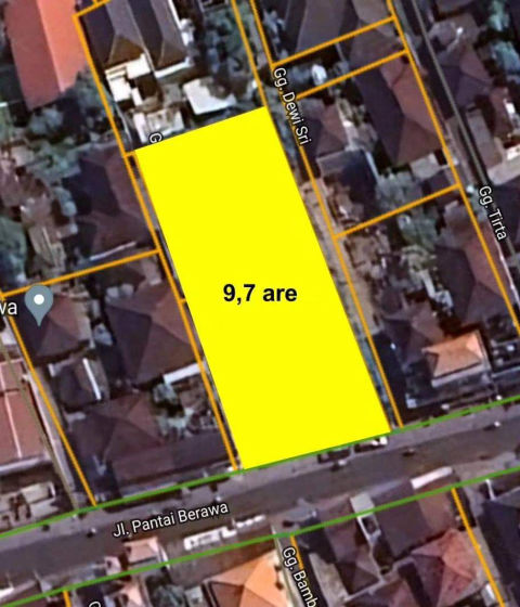 Dijual Tanah Komersial Jalan Pantai Berawa Bali
