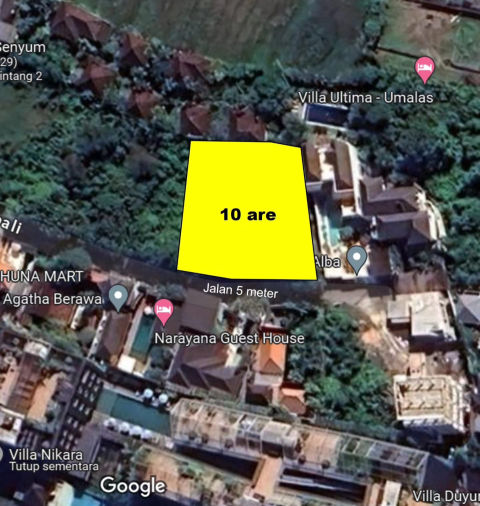 Dijual Tanah Pantai Berawa Bali