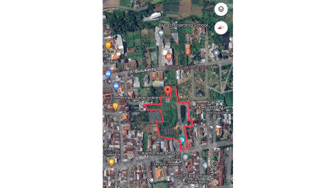 Dijual Tanah Jalan Raya Tulungrejo, Malang