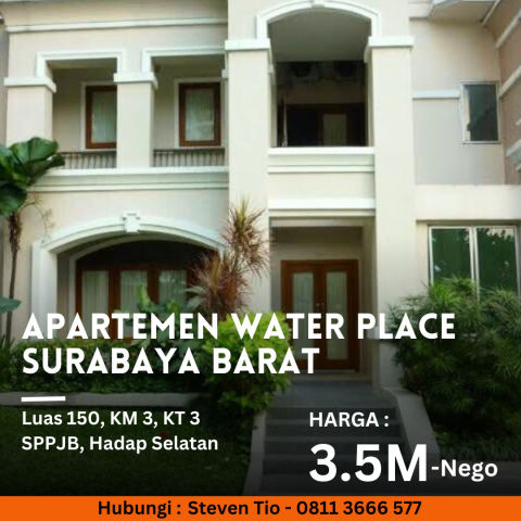 Dijual Apartemen Waterplace Garden Mansion Tower C