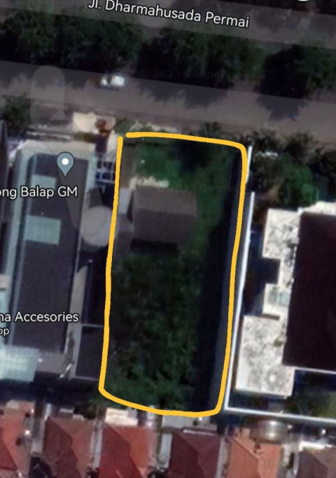 Dijual Tanah dan Bangunan Raya Dharmahusada Permai