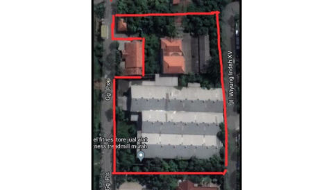 Dijual Tanah dan Bangunan Jalan Wiyung