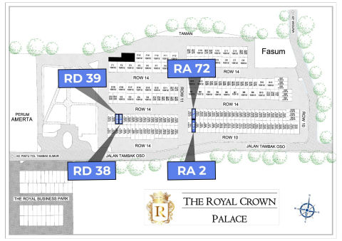Dijual Ruko Komersial The Royal Crown Palace
