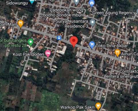 Dijual Tanah Komersial Raya Menganti Sidowungu
